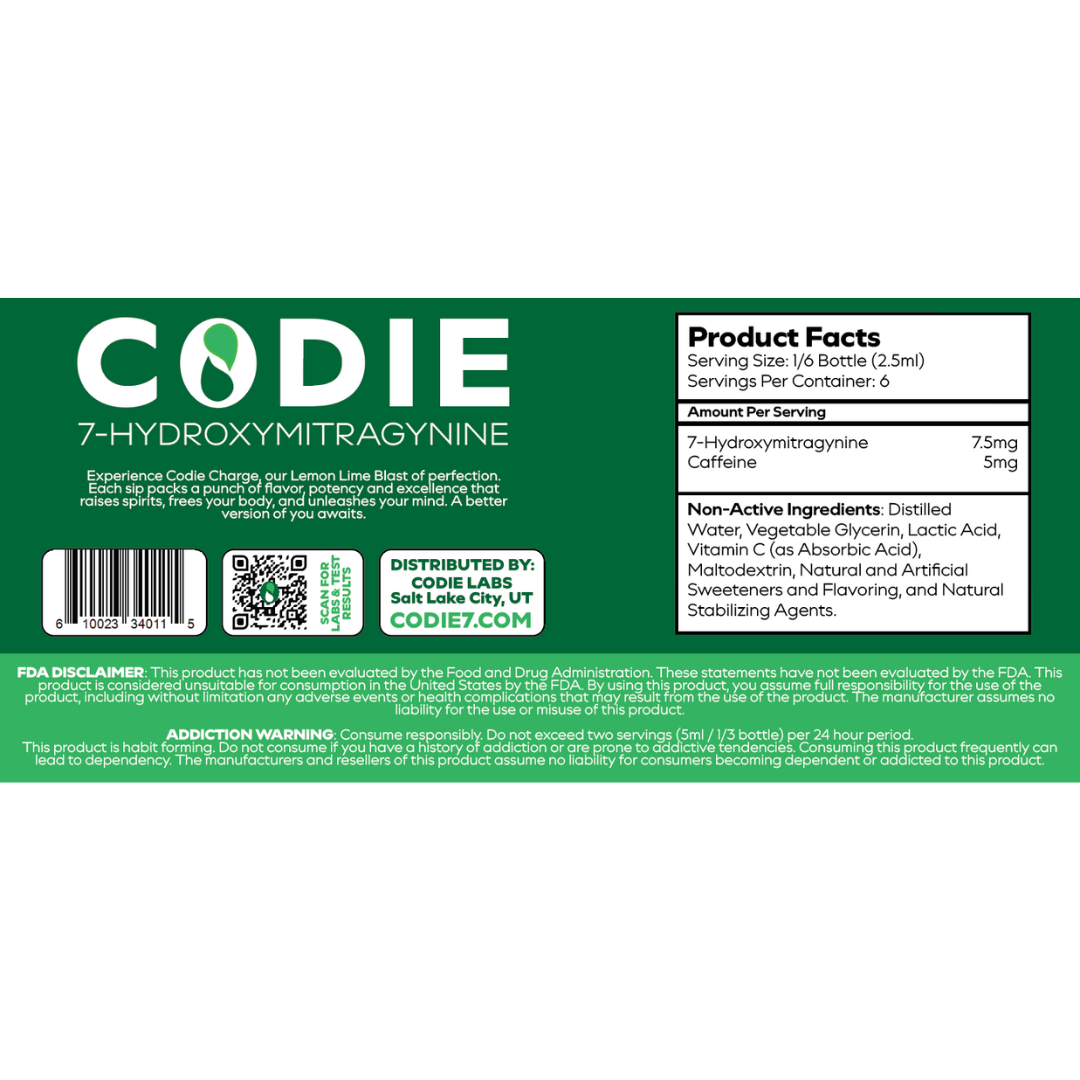 Codie Charge Shot - 45mg Nano 7-OH - 48pk Display