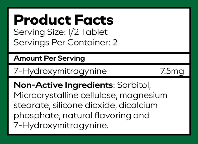 Green - 15mg Nano 7-OH Tablet